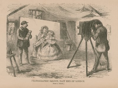 Fotografisk salong i östra delen av London av English School