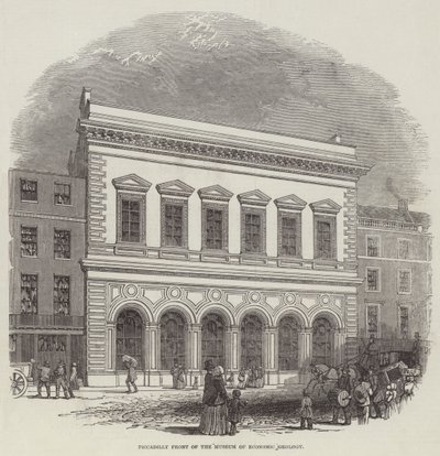 Piccadilly Front of the Museum of Economic Geology (gravyr) av English School
