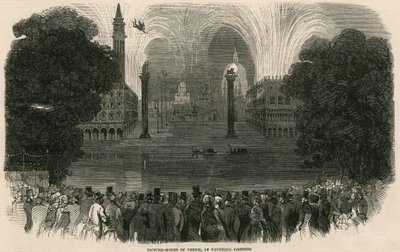 Bildmodell av Venedig vid Vauxhall Gardens, London av English School