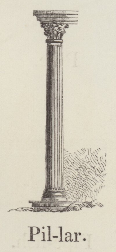 Pillar (engraving) av English School