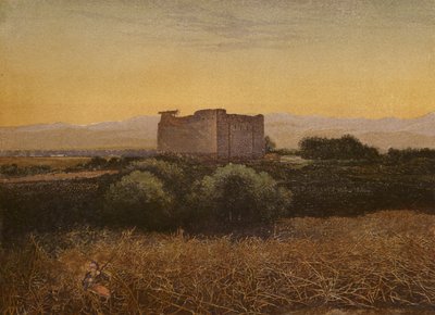 Platser som nämns i Bibeln: Jeriko, från sydväst (chromolitho) av English School