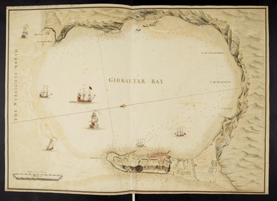 Plan för Gibraltar, Fem planer för bukten och Gibraltars fästning av English School
