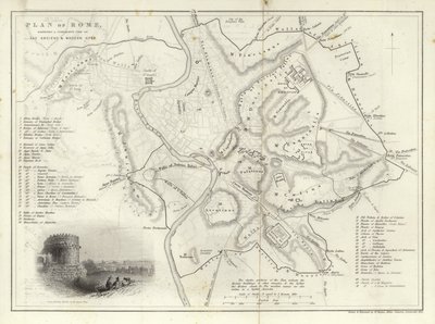 Plan över Rom av English School