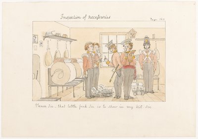 Snälla Sir, den där lilla gaffeln Sir, ska visa i mitt kit Sir, ca 1850 av English School