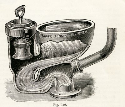 Dykventilskåp, med lyft handtag, 1870 av English School