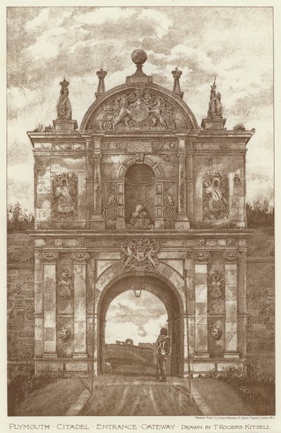 Plymouth Citadel, Entrance Gateway (litho) av English School