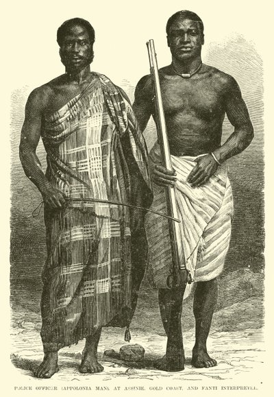 Polis (Appolonia man), vid Assinie, Gold Coast, och Fanti tolk av English School