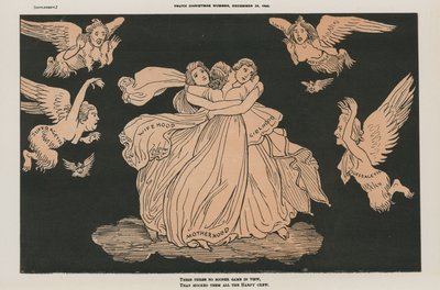 Politisk karikatyr (färglitografi) av English School