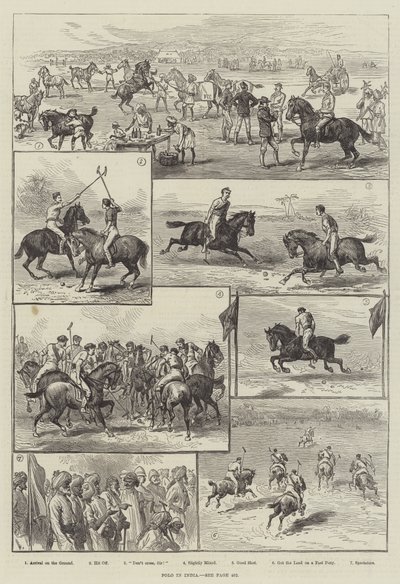 Polo i Indien (gravyr) av English School