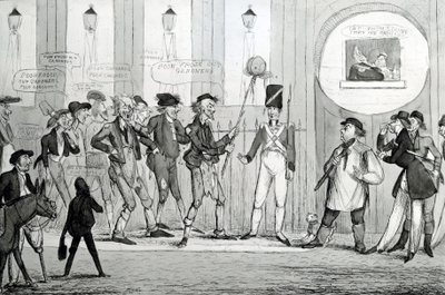 De fattiga frös ut Gardners, 1820 av English School