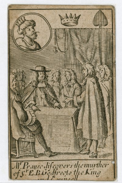 Popish Plot spelkort av English School