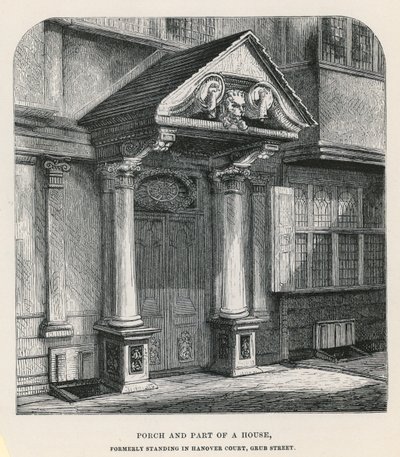Veranda och del av ett hus av English School