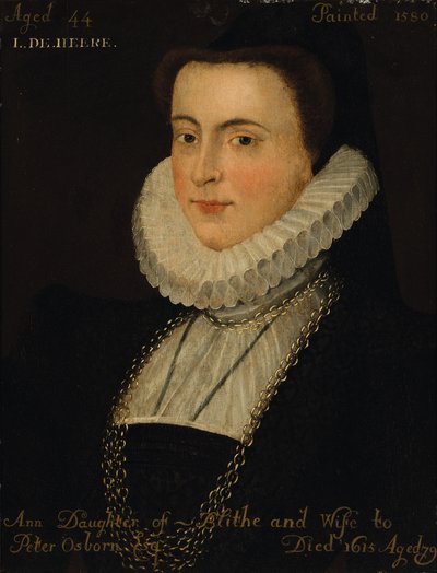 Porträtt av Anne Blythe av English School