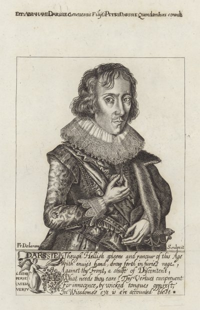 Porträtt av Abraham Darssie av English School