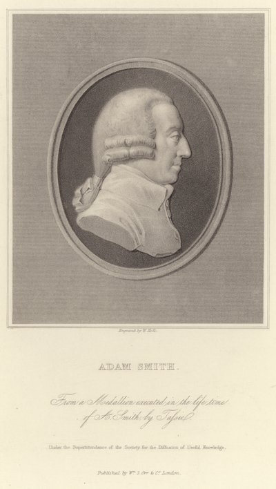 Porträtt av Adam Smith av English School