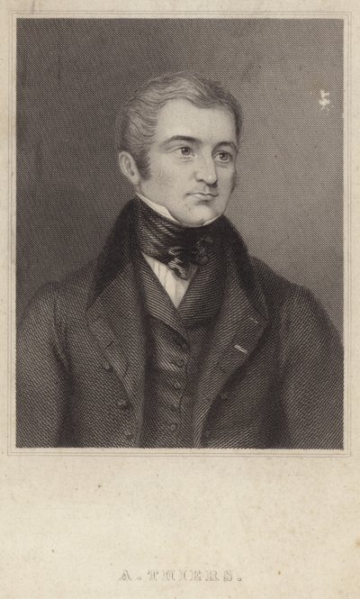 Porträtt av Adolphe Thiers av English School