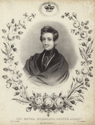 Porträtt av Albert, Prinsgemalen av English School
