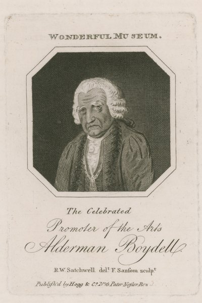Porträtt av Alderman Boydell av English School