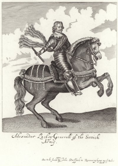Porträtt av Alexander Leslie, Earl of Leven av English School