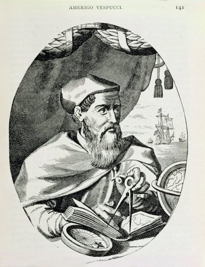 Porträtt av Amerigo Vespucci (1454-1512) från 