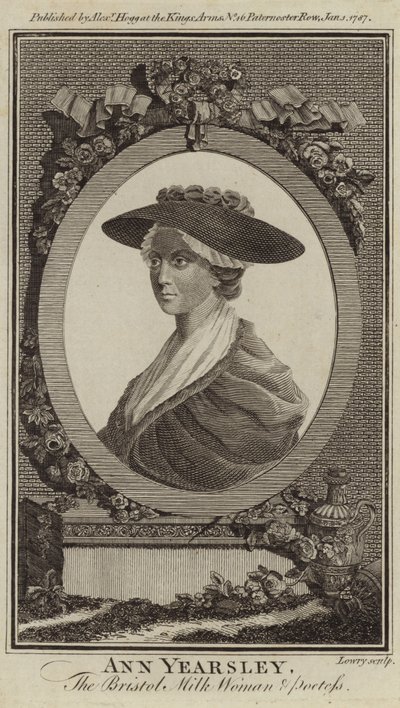 Porträtt av Ann Yearsley av English School