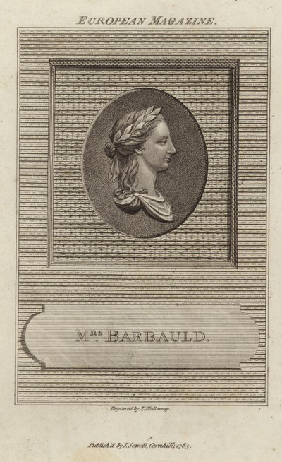 Porträtt av Anna Laetitia Barbauld av English School