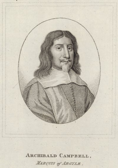 Porträtt av Archibald Campbell av English School