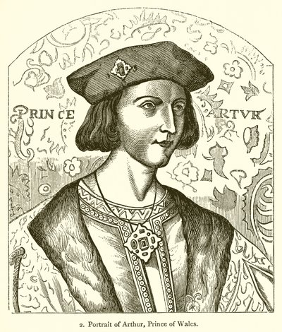 Porträtt av Arthur, Prince of Wales av English School