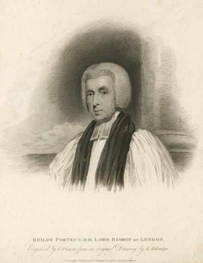 Porträtt av Beilby Porteus av English School