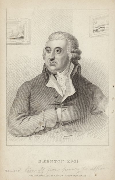 Porträtt av Benjamin Kenton av English School