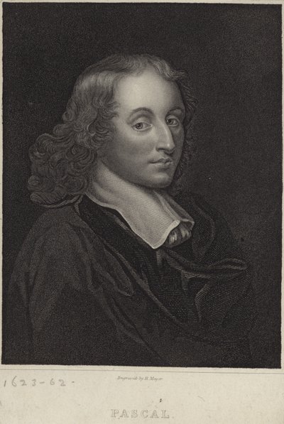 Porträtt av Blaise Pascal av English School