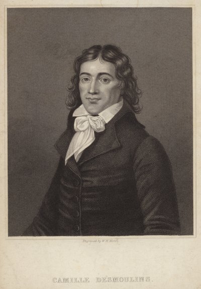 Porträtt av Camille Desmoulins av English School