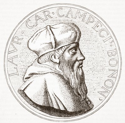 Porträtt av kardinal Campeggio, illustration från The History of Protestantism av James Aitken Wylie (1808-1890), pub. 1878 av English School