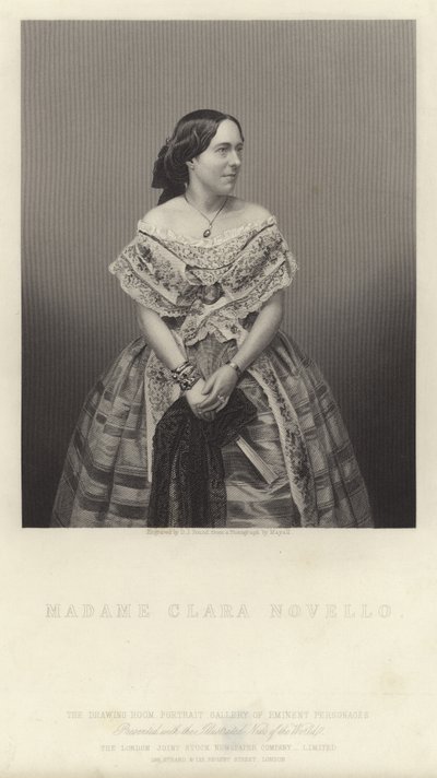 Porträtt av Clara Novello av English School