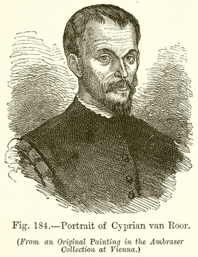 Porträtt av Cyprian Van Roor av English School
