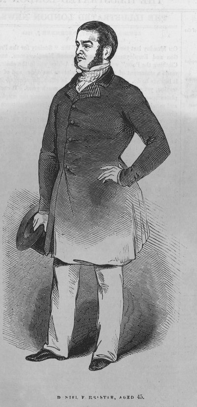 Porträtt av Daniel Forrester av English School