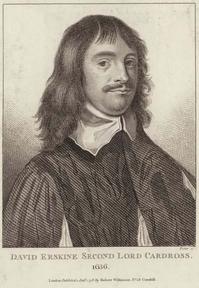 Porträtt av David Erskine, Second Lord Cardross av English School