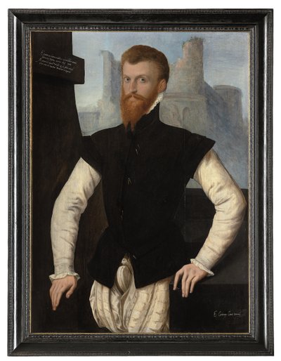 Porträtt av Edward Courtenay, 1:e earl av Devon, ca 1555 av English School