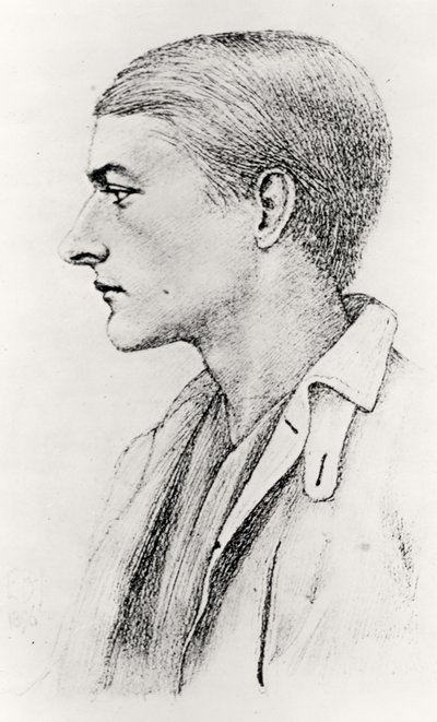 Porträtt av Edward Fitzgerald av English School