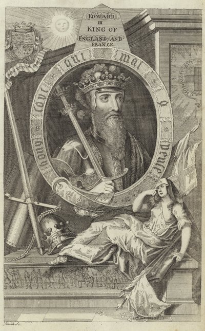 Porträtt av Edward III av England av English School