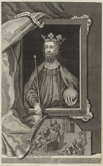 Porträtt av Edward II av England av English School