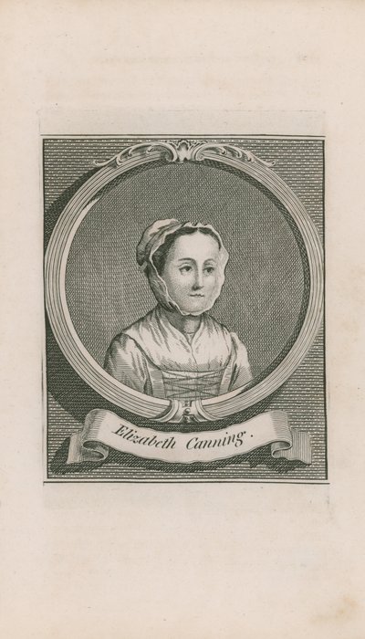 Porträtt av Elizabeth Canning av English School
