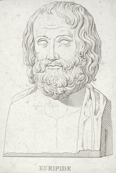 Porträtt av Euripides av English School