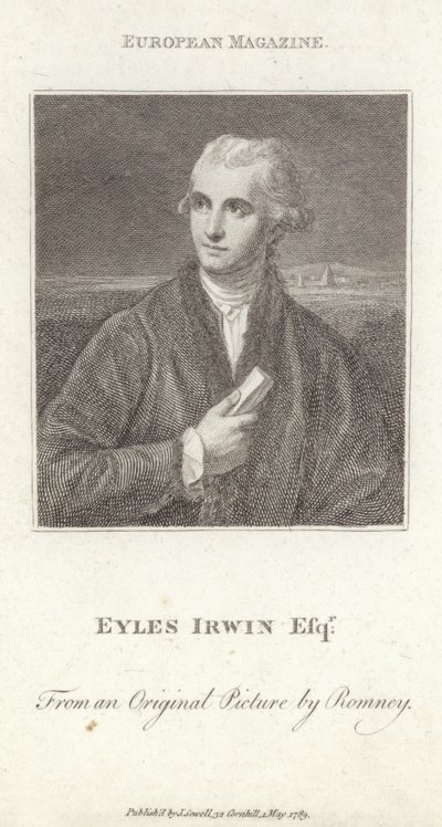 Porträtt av Eyles Irwin av English School