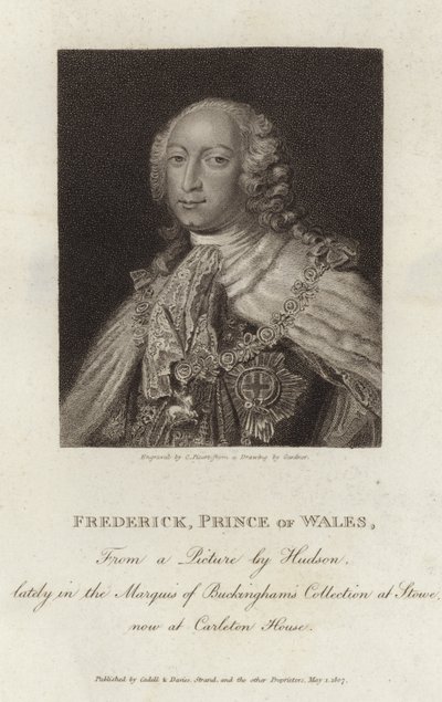 Porträtt av Frederick Louis, Prince of Wales av English School