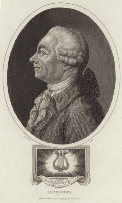 Porträtt av Friedrich Gottlieb Klopstock av English School