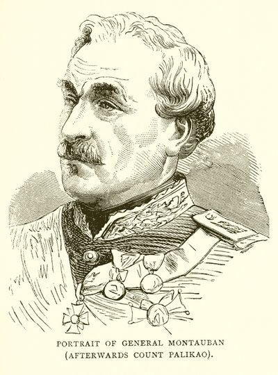 Porträtt av general Montauban av English School