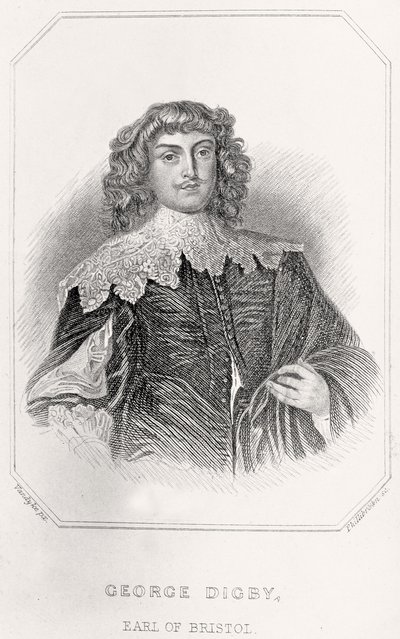 Porträtt av George Digby, Earl of Bristol, 1835 av English School