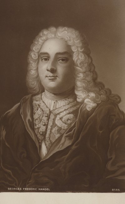 Porträtt av Georg Friedrich Händel av English School