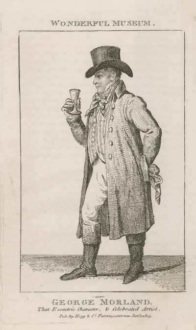Porträtt av George Morland av English School